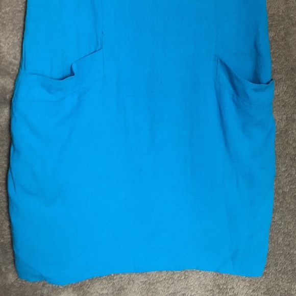 Vintage 80s Linen Jessica Howard Dress - Picture 5 of 9